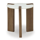 Signature Design by Ashley Isanti T652-6 Round End Table IMAGE 2