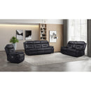Mazin Furniture Laconia 9629BLK-2PWC Power Double Reclining Loveseat w/ Power Footrest & Center Console w/Cupholder IMAGE 6