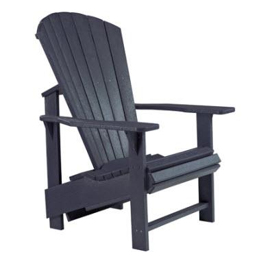 C.R. Plastic Products Generation C03-14 Upright Adirondack - Black IMAGE 1