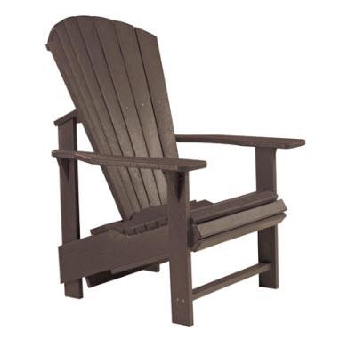 C.R. Plastic Products Generation C03-16 Upright Adirondack - Chocolate IMAGE 1