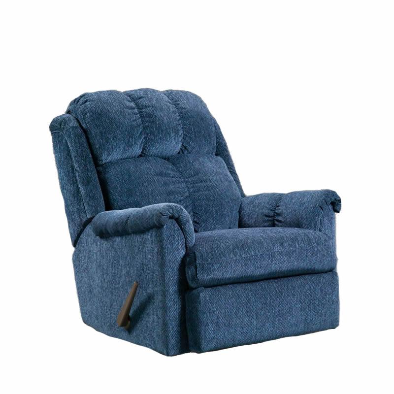 Affordable Furniture Mfg Tahoe Fabric Recliner Tahoe 2100 Recliner - Blue IMAGE 1