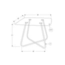  Monarch Square Dining Table with Glass Top and Trestle Base I 1070 IMAGE 5