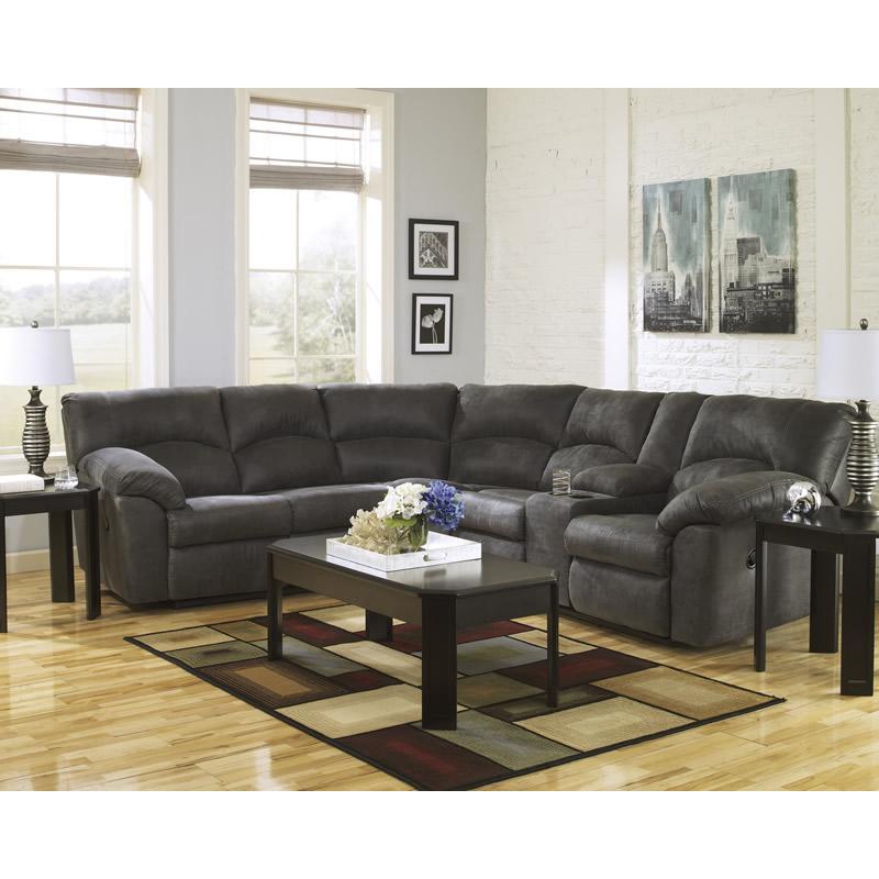 Signature Design by Ashley Tambo 2780149 RAF Reclining Loveseat with Console IMAGE 4