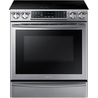 Samsung 30-inch Slide-in Electric Induction Range with Virtual Flame Technology™ NE58K9560WS/AA IMAGE 1