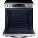  Samsung 30-inch Slide-in Electric Induction Range with Virtual Flame Technology™ NE58K9560WS/AA IMAGE 2