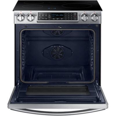 Samsung 30-inch Slide-in Electric Induction Range with Virtual Flame Technology™ NE58K9560WS/AA IMAGE 2