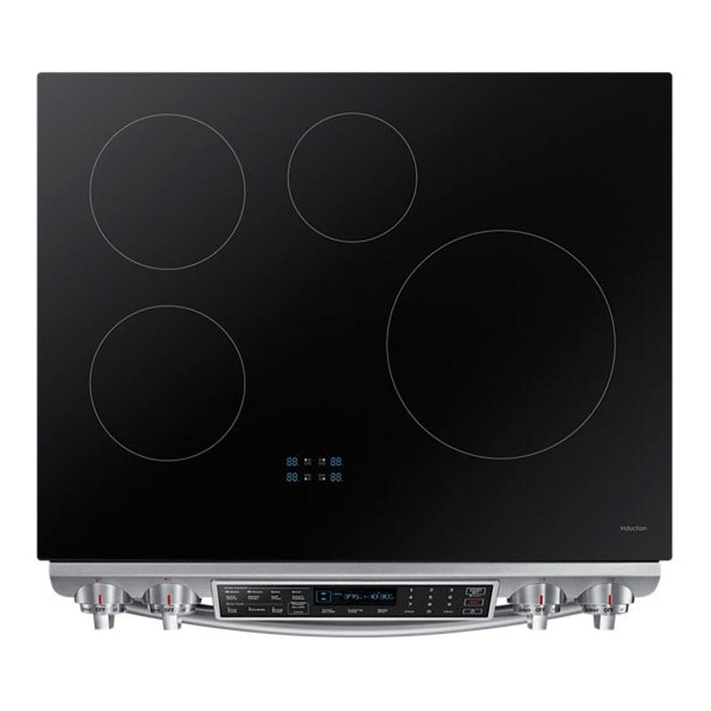 Samsung 30-inch Slide-in Electric Induction Range with Virtual Flame Technology™ NE58K9560WS/AA IMAGE 3