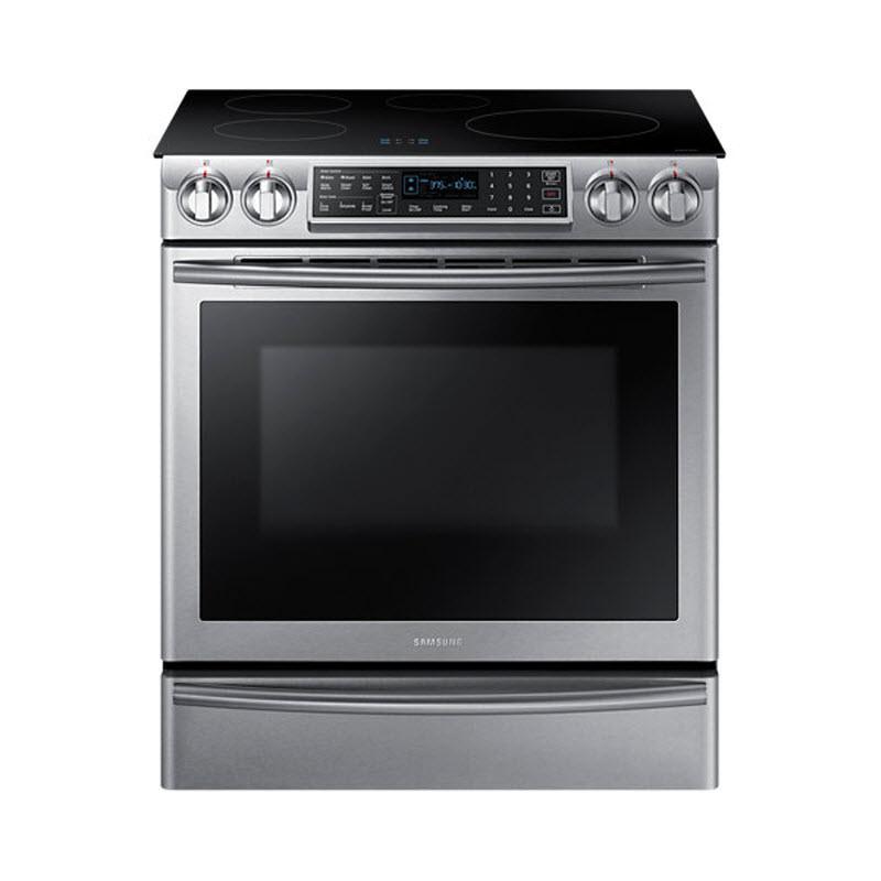 Samsung 30-inch Slide-in Electric Induction Range with Virtual Flame Technology™ NE58K9560WS/AA IMAGE 7