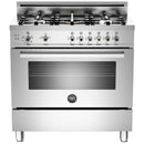 Bertazzoni 36-inch Freestanding Gas Range PRO36 5 GAS X V IMAGE 1