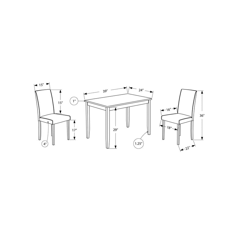 Monarch 3 pc Dinette I 1015 IMAGE 5