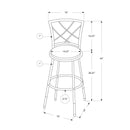  Monarch Pub Height Stool I 2375 IMAGE 5