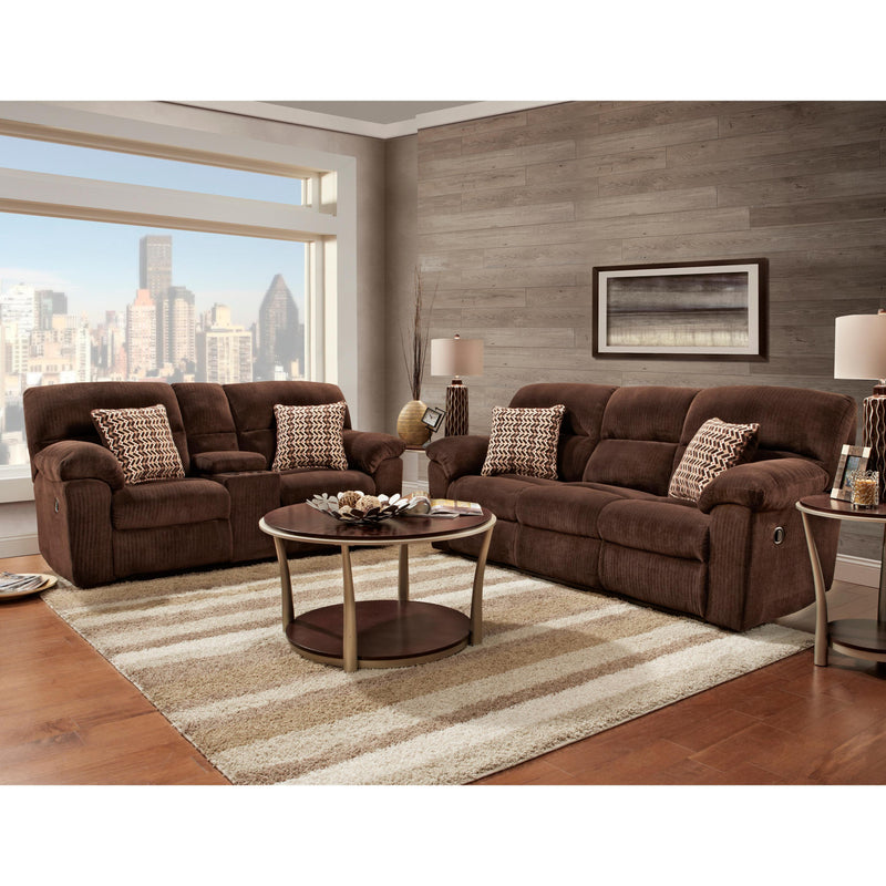 Affordable Furniture Mfg Chevron Reclining Fabric Sofa Chevron 1403 Reclining Sofa (Mink) IMAGE 2