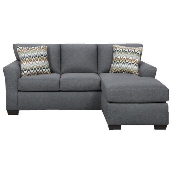 Affordable Furniture Mfg Stationary Fabric 2 pc Sectional 3903 Sofa Chaise - Cosmopolitan Grey IMAGE 1