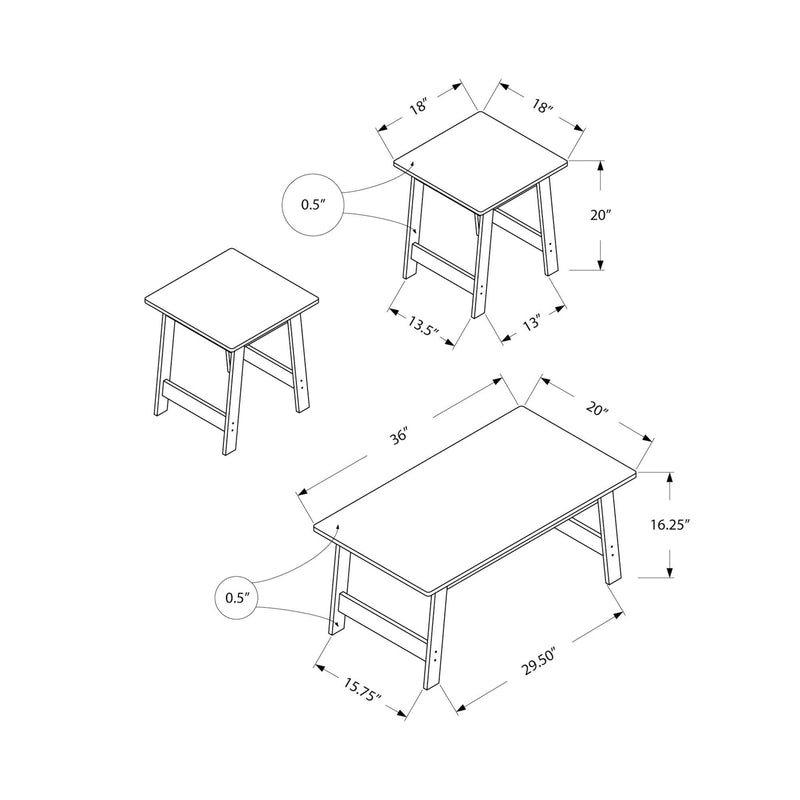 Monarch Occasional Table Set I 7932P IMAGE 5