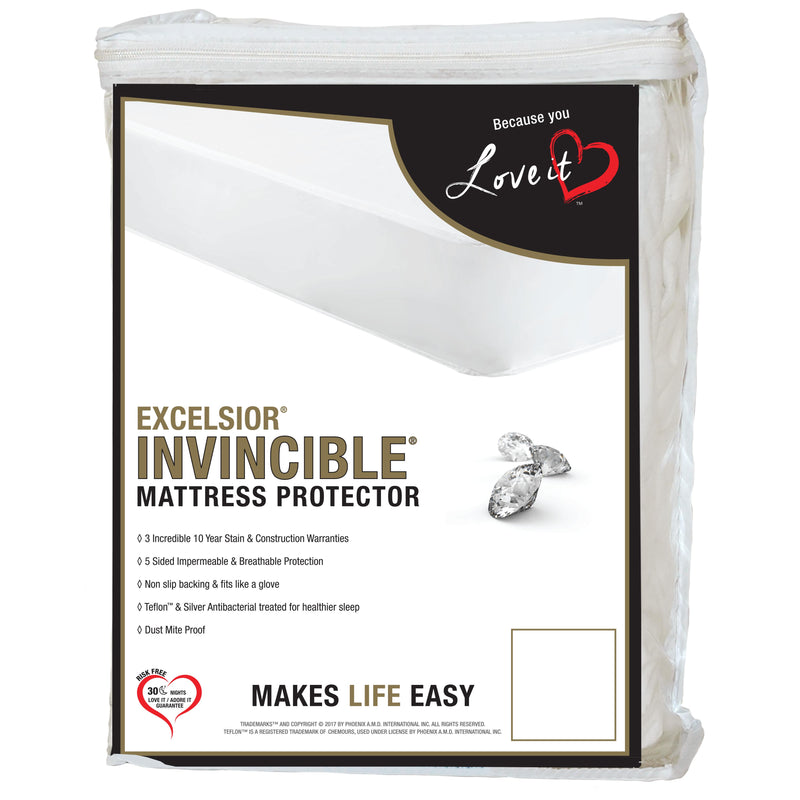 Excelsior 10" Invincible Mattress Protector (Twin) IMAGE 1