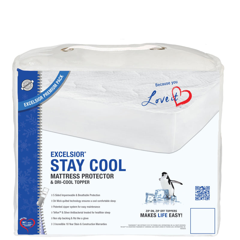 Excelsior 10" Stay Cool Mattress Protector (Full) IMAGE 1