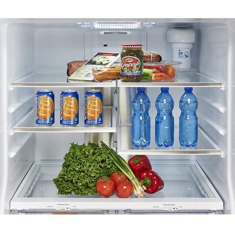 GE Profile 33-inch, 24.8 cu. ft. French 3-Door Refrigerator PNE25NGLKWW IMAGE 4