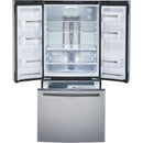  GE Profile 33-inch, 24.8 cu. ft. French 3-Door Refrigerator PNE25NSLKSS IMAGE 2