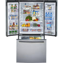  GE Profile 33-inch, 24.8 cu. ft. French 3-Door Refrigerator PNE25NSLKSS IMAGE 3