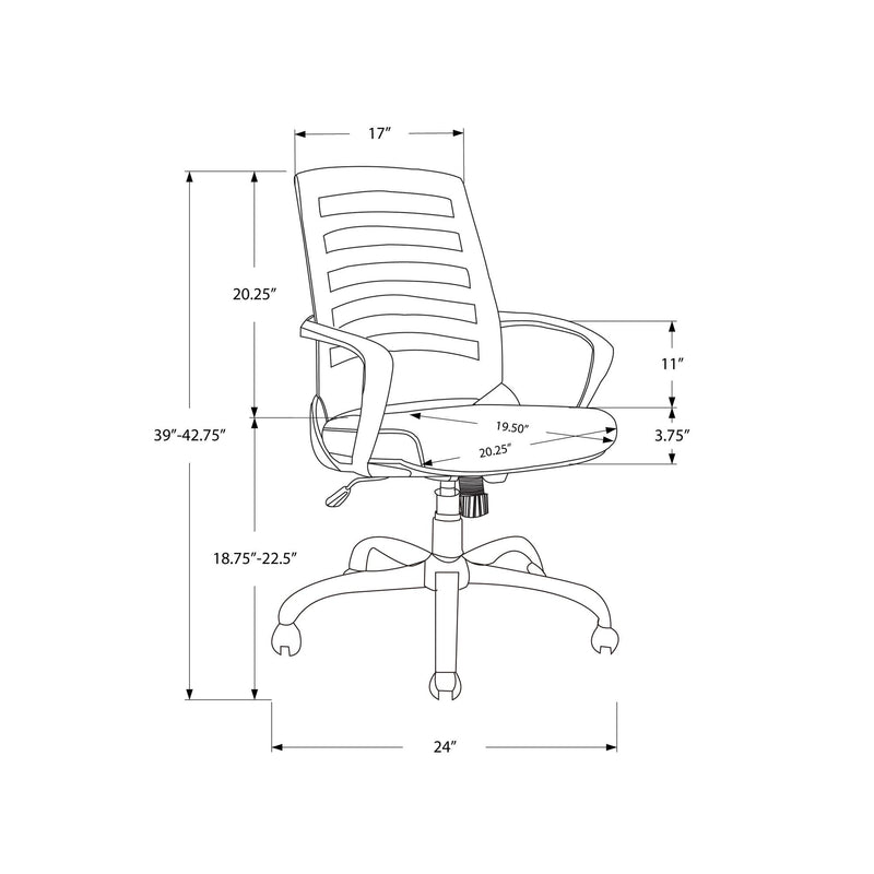 Monarch Office Chairs Office Chairs I 7225 IMAGE 11