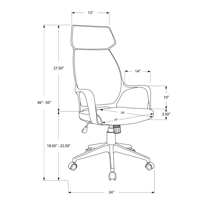 Monarch Office Chairs Office Chairs I 7250 IMAGE 11