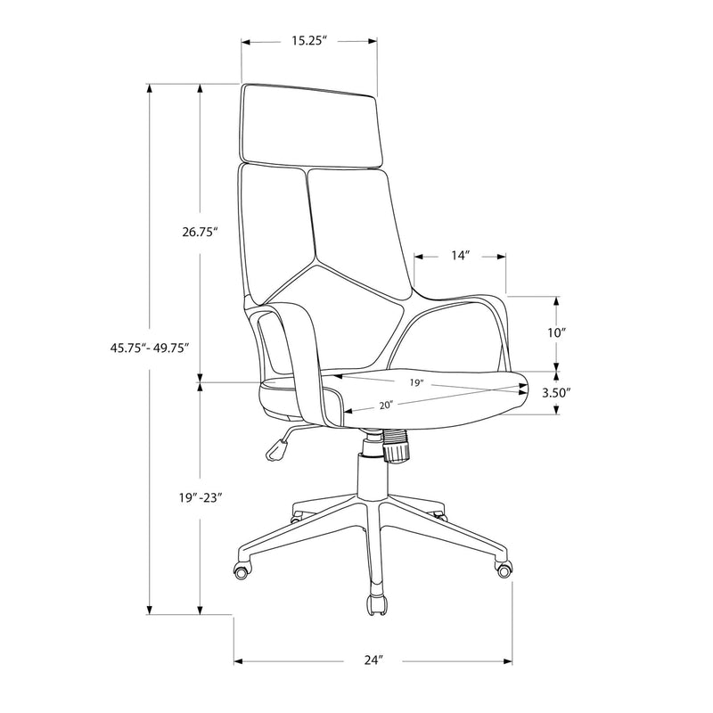 Monarch Office Chairs Office Chairs I 7271 IMAGE 11