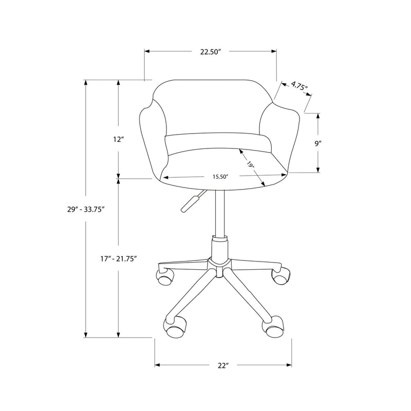 Monarch Office Chairs Office Chairs I 7298 IMAGE 11