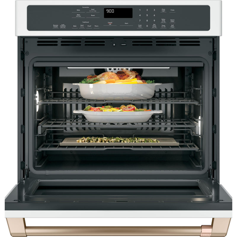 Café 30-inch, 5.0 cu.ft. Built-in Single Wall Oven with True European Convection CTS90DP4MW2 IMAGE 2