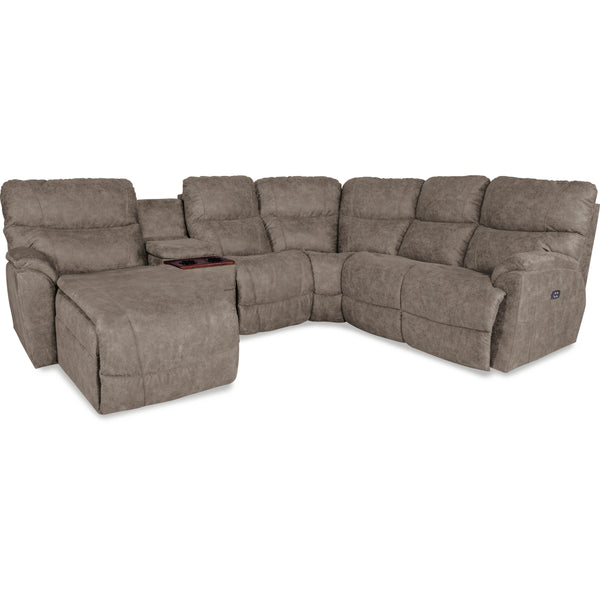La-Z-Boy Trouper Power Reclining Fabric 4 pc Sectional 4DU724/04C724/40S724/4VV724 E153765 IMAGE 1