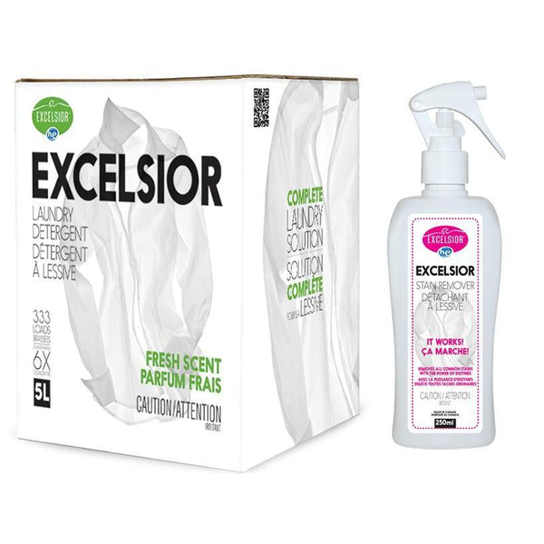 Excelsior He 5L Liquid Detergent Fresh Scent with 250ml Stain Remover SOAP5STA-C IMAGE 1