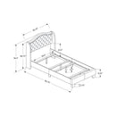  Monarch Twin Upholstered Panel Bed I 5966T IMAGE 5