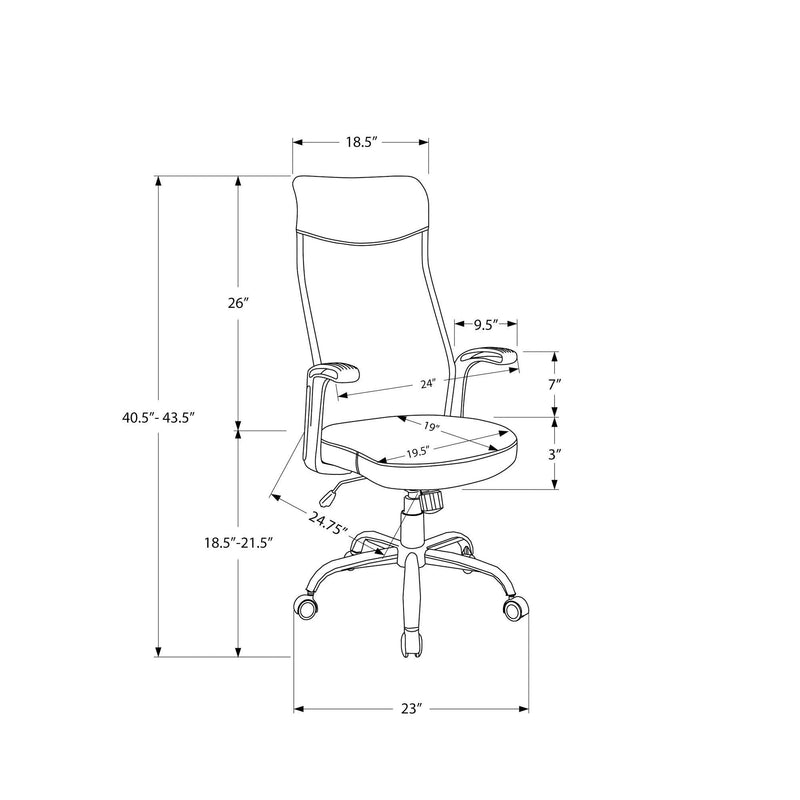 Monarch Office Chairs Office Chairs I 7248 IMAGE 11