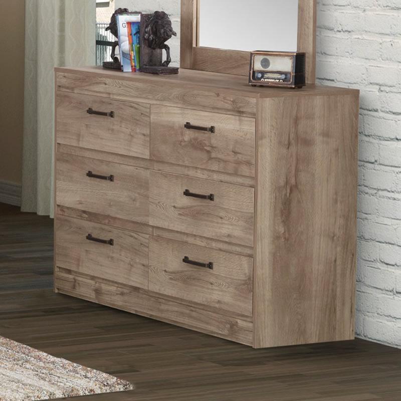 Dynamic Furniture Sahara 6-Drawer Kids Dresser 448-861 IMAGE 1