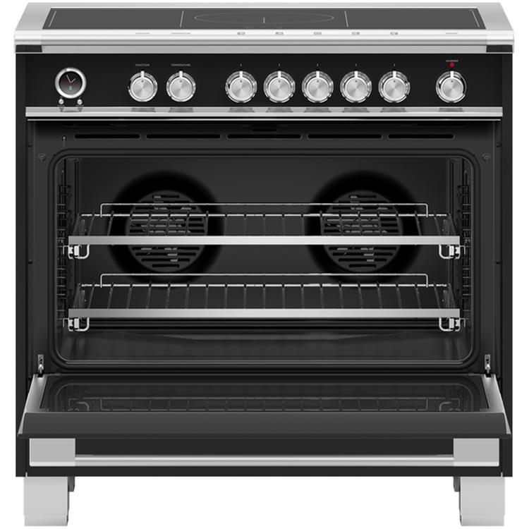 Fisher & Paykel 36-inch Freestanding Electric Range with Induction Technology OR36SCI6B1 IMAGE 2