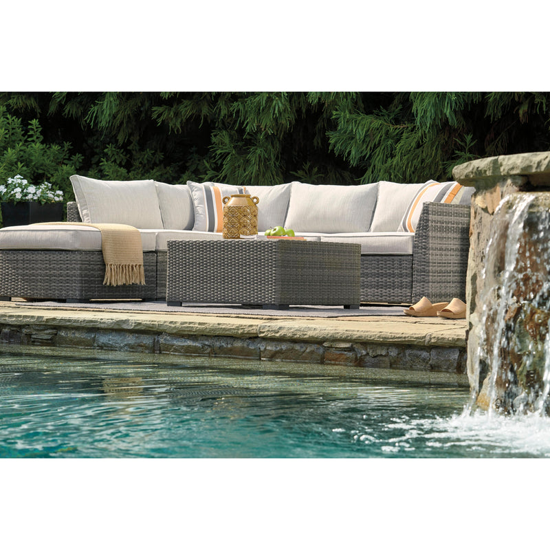 Signature Design by Ashley Cherry Point P301-070 Loveseat Sectional/Ottoman/Table Set IMAGE 9