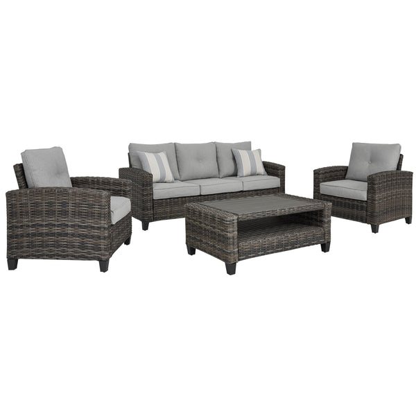 Signature Design by Ashley Cloverbrooke P334-081 Sofa/Chairs/Table Set IMAGE 1