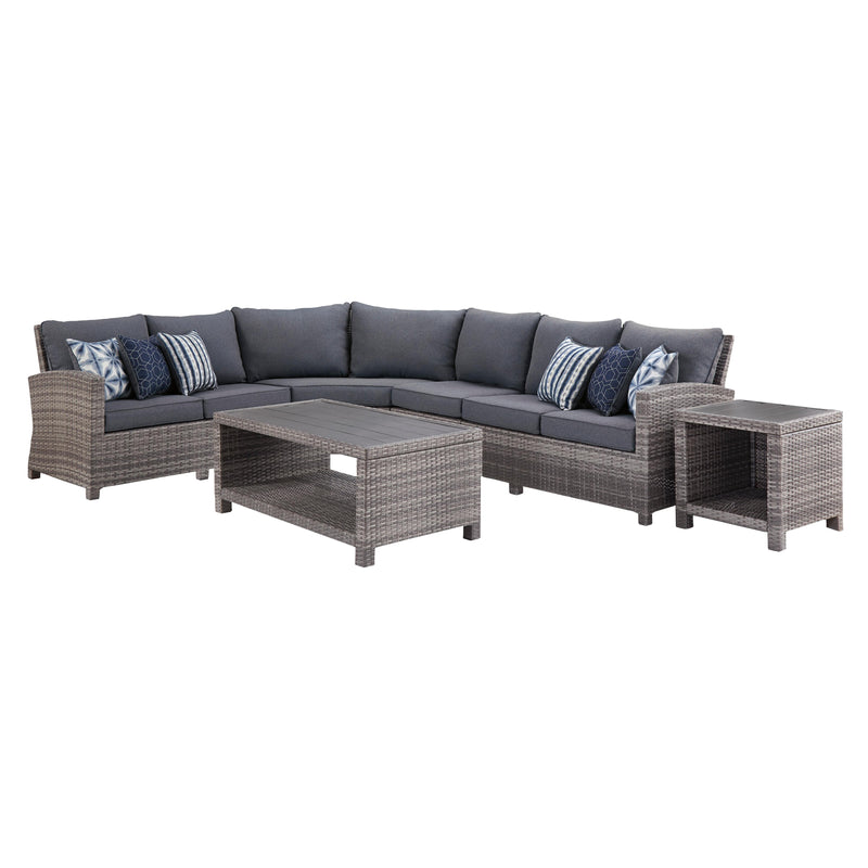 Signature Design by Ashley Salem Beach P440P2 4 pc Outdoor Sectional IMAGE 1