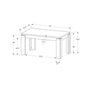  Monarch I 1088 Dining Table - Taupe Reclaimed Wood-Look IMAGE 9