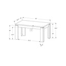  Monarch I 1089 Dining Table - Black Reclaimed Wood-Look IMAGE 9