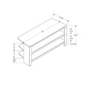  Monarch I 2554 42" TV Stand - Cherry IMAGE 5