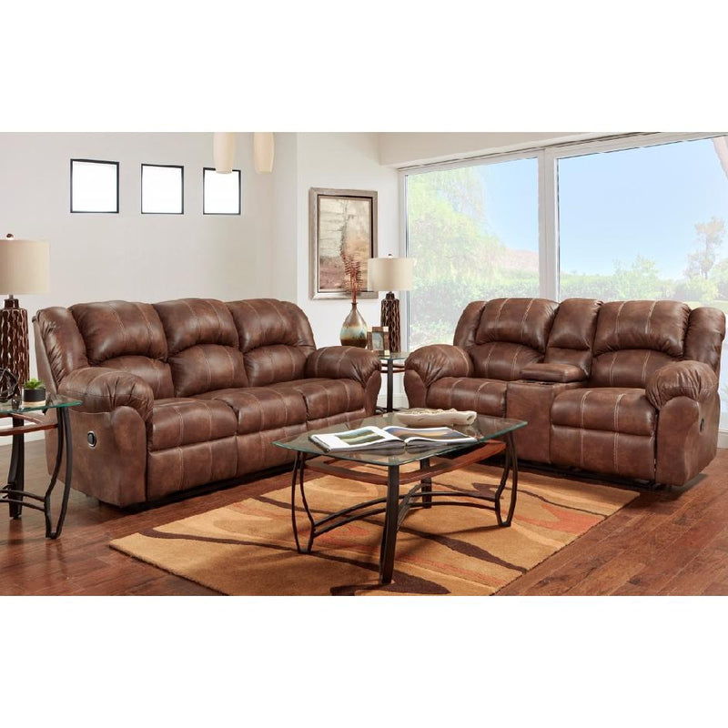 Affordable Furniture Mfg Reclining Fabric Loveseat 1020 Reclining Loveseat - Telluride Cafe IMAGE 2