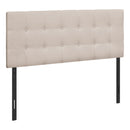  Monarch I 6004F Full Headboard - Beige Linen IMAGE 1