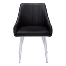  Monarch I 1185 Dining Chair - Black/Chrome IMAGE 2