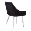  Monarch I 1185 Dining Chair - Black/Chrome IMAGE 3