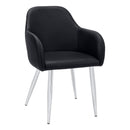  Monarch I 1191 Dining Chair - Black/Chrome IMAGE 1