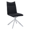  Monarch I 1213 Dining Chair - Black/Chrome IMAGE 1