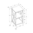  Monarch I 3599 Accent Table - White/White IMAGE 10