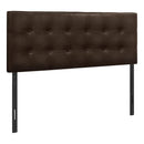  Monarch I 6000F Full Headboard - Brown Leather-Look IMAGE 1