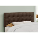  Monarch I 6000F Full Headboard - Brown Leather-Look IMAGE 2