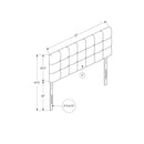  Monarch I 6000F Full Headboard - Brown Leather-Look IMAGE 5